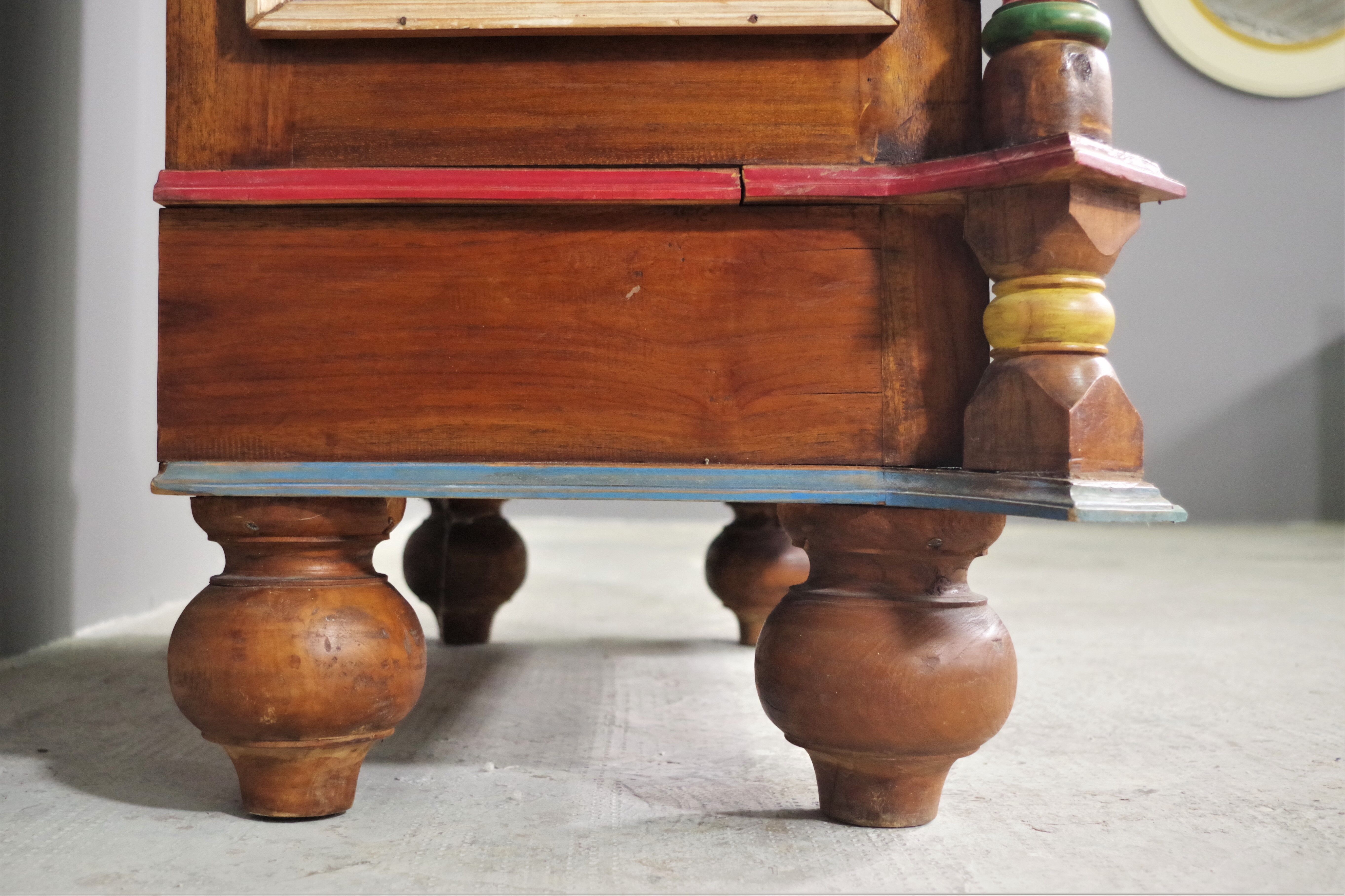 Carved wooden sideboard