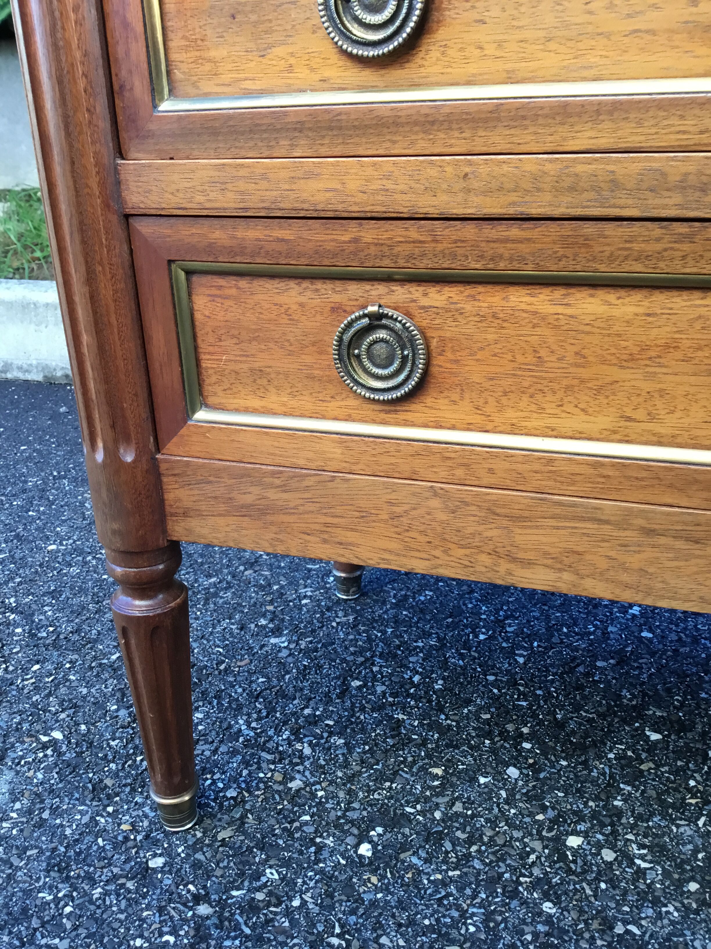 Mahogany secretary Louis XVI style