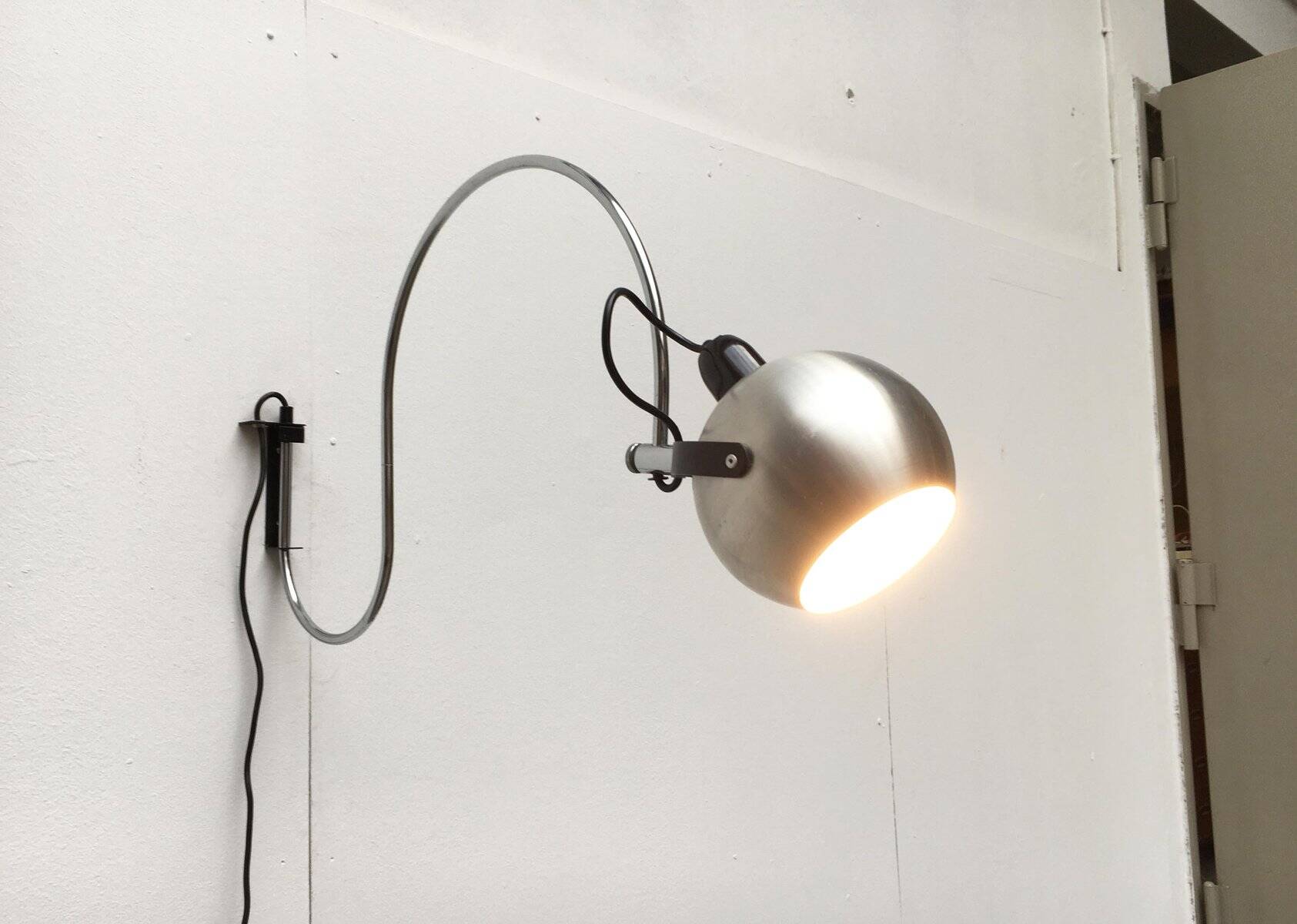 Mid-century space age wall lamp by Anvia