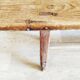 19th century wooden school bench