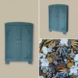 Parisian art deco wardrobe blue gray 1930