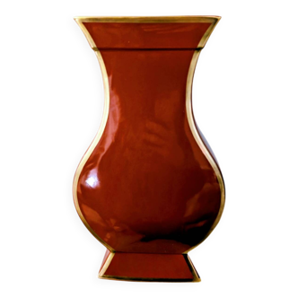 Bernardaud vase porcelain Model Song coral