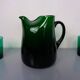 Italian Green Glass Decanter & Tumbler, 1960s, Set of 7