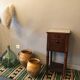 Walnut bedside table