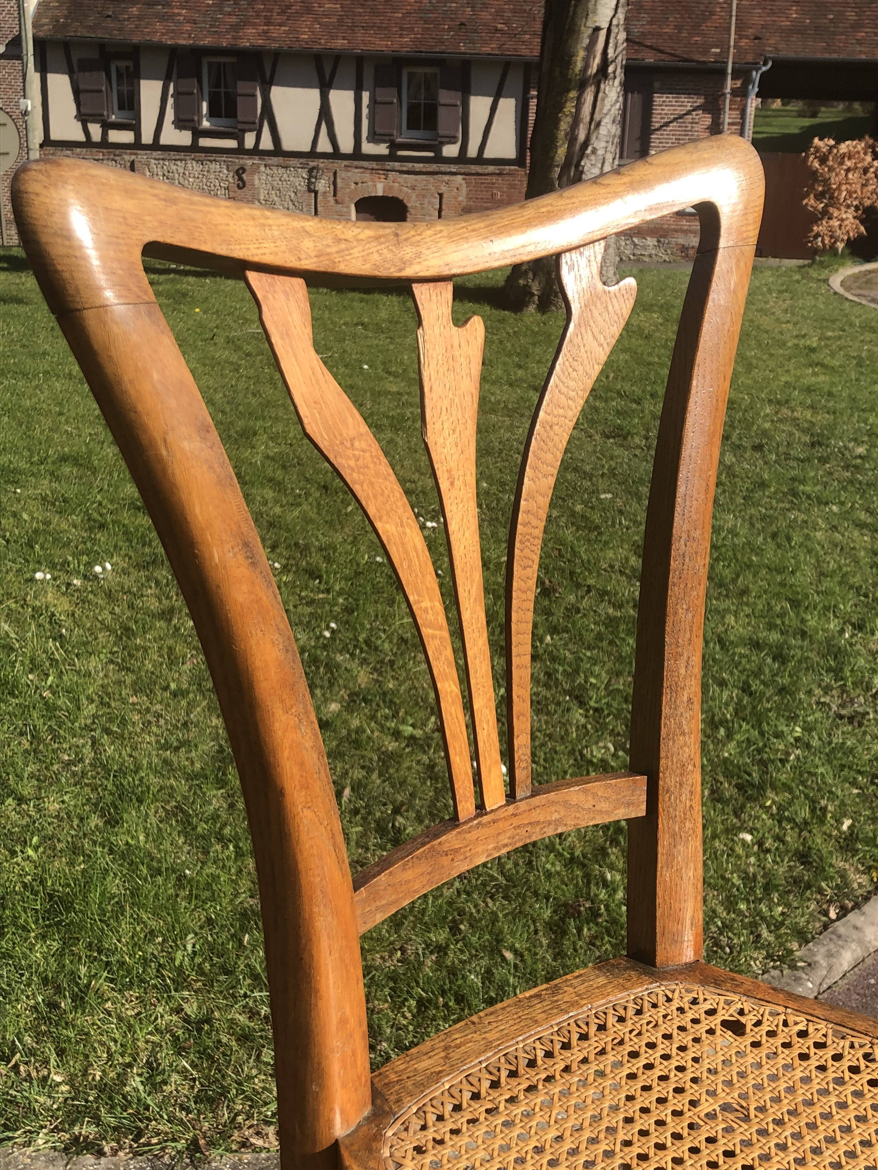 Pair of canning chairs.  new art
