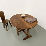 Antique winegrower's table in solid walnut