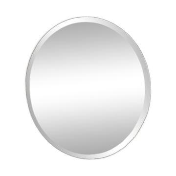 Grand miroir biseauté ancien 90 cm