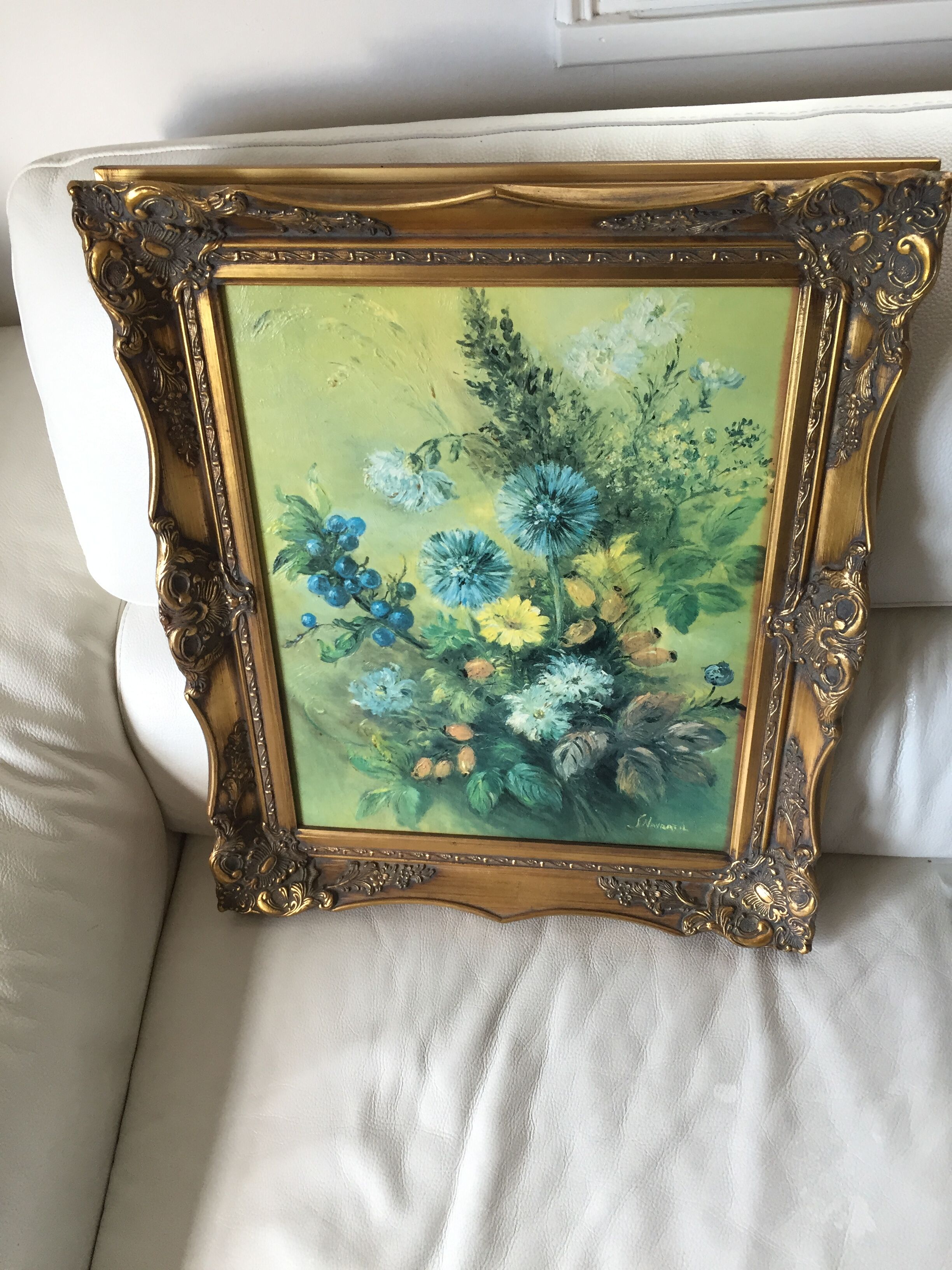 Oil on canvas framed by Sonja Navratil