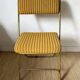 Lafuma folding chairs in velvet and gold metal