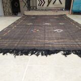Hand-woven cactus silk carpet in Morocco 240x132 cm