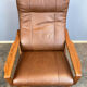 Lounge chair by Grete Jalk for Glostrup, teak and leather, 1960s