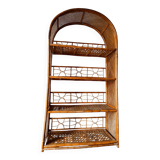 Rattan bookcase