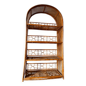 Bibliothèque en rotin