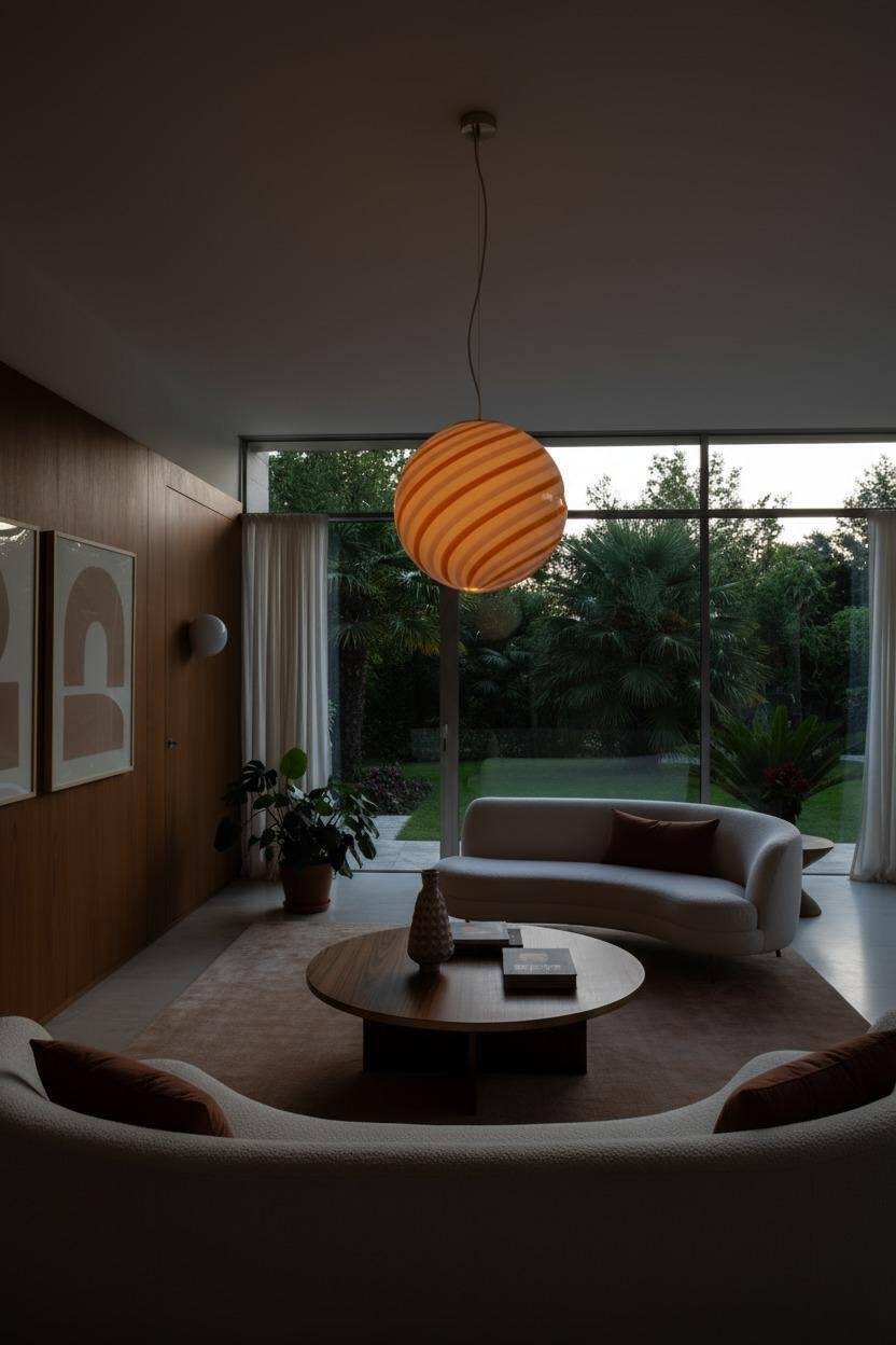 Murano sphere lamp 40 cm