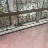 Art Deco stained glass transom window, circa 1900, 20th century