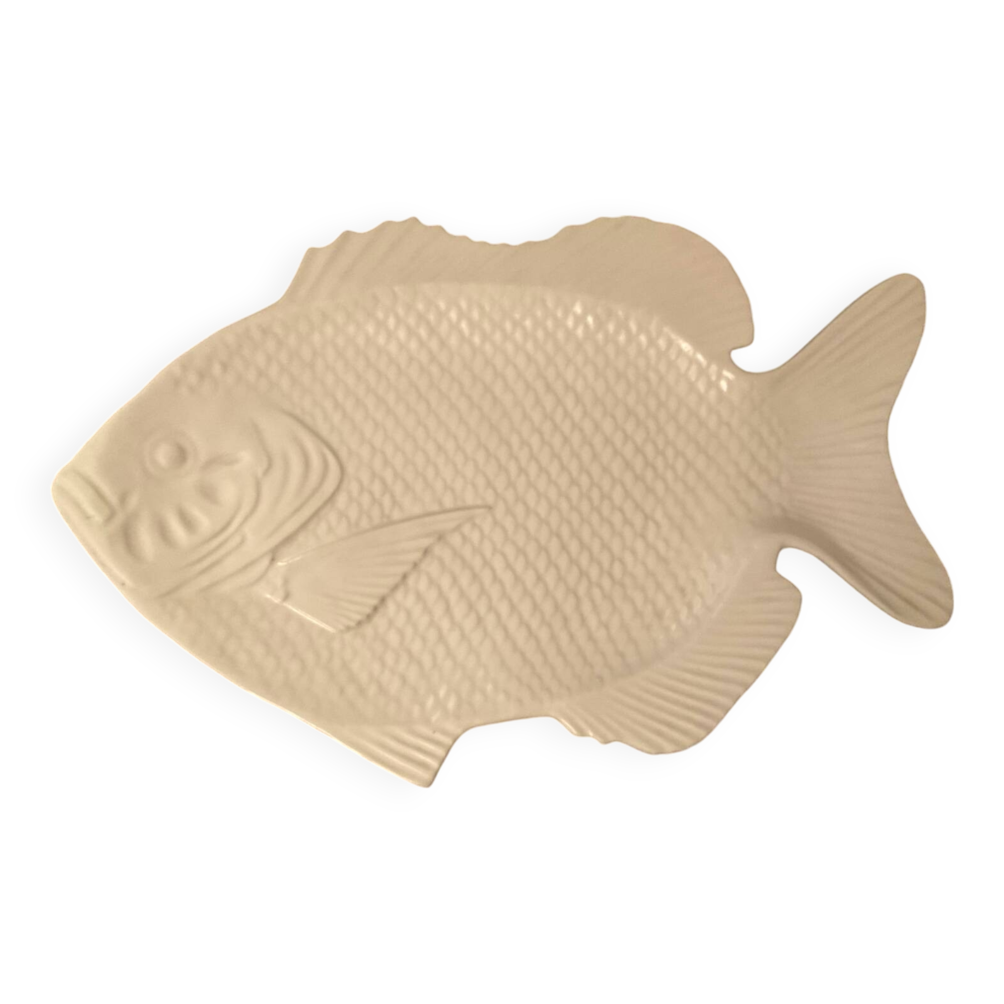 Large vintage ceramic fish dish