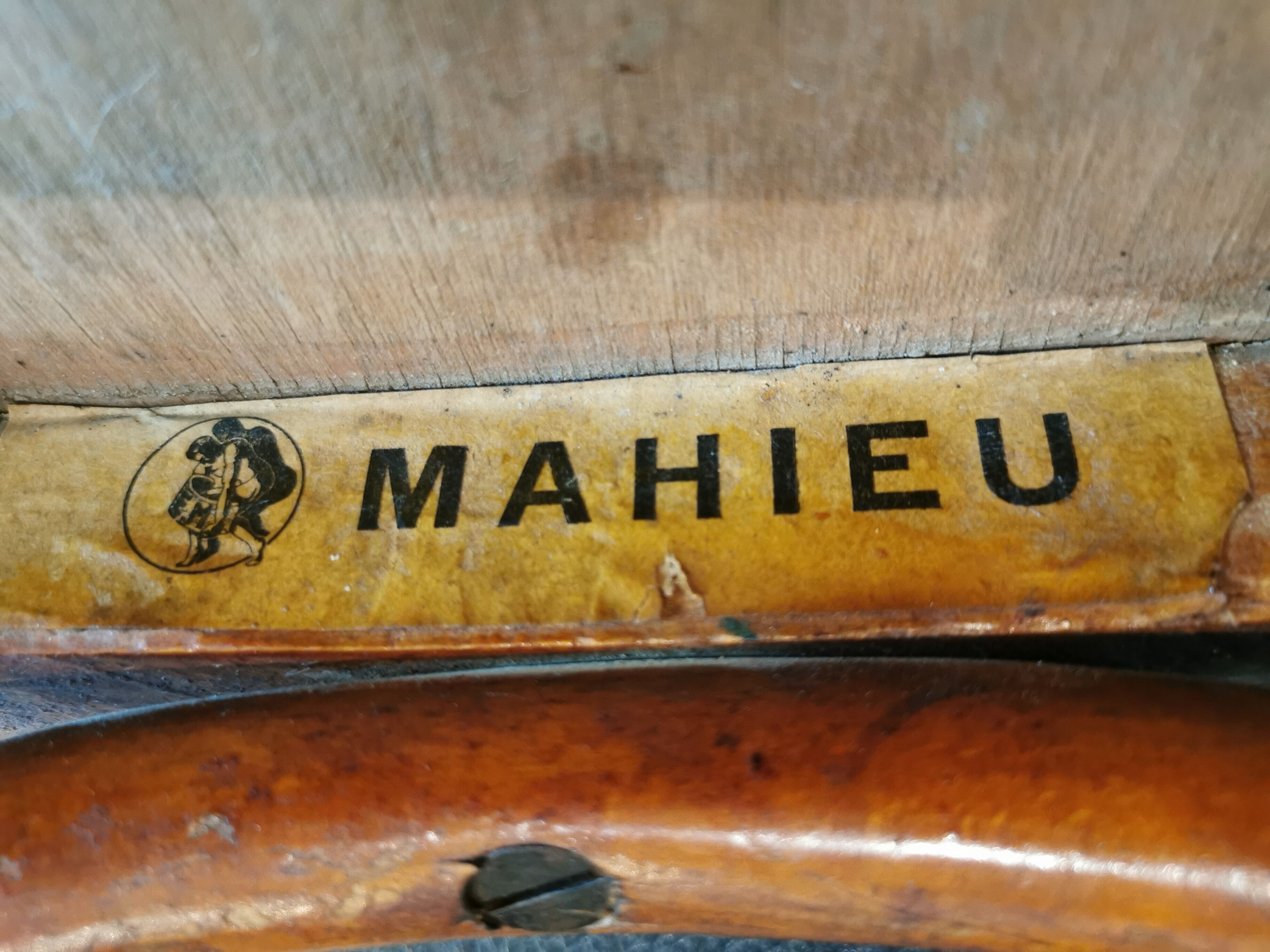 Series of 6 mismatched bistro chairs Baumann and Mahieu
