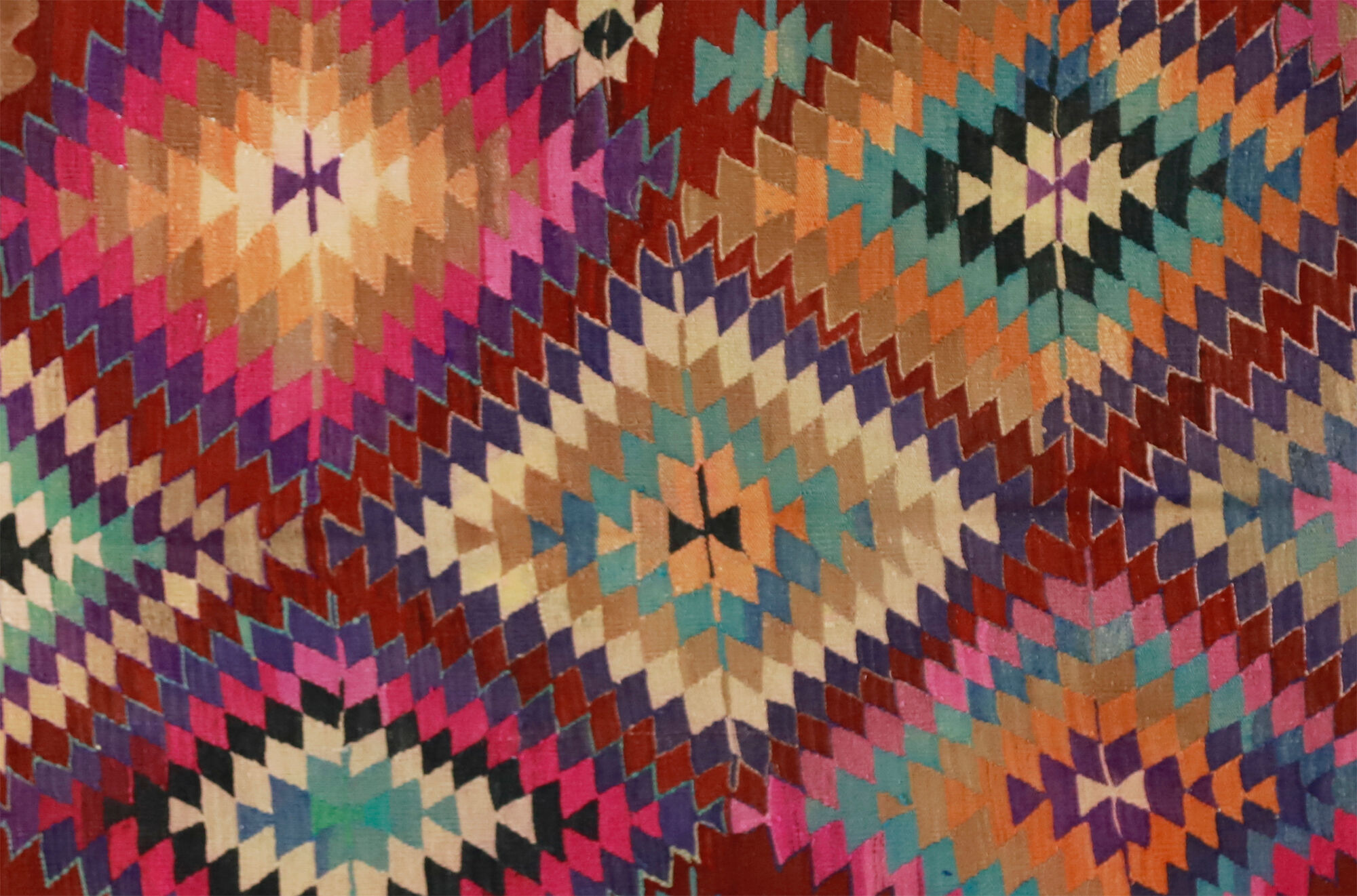 Anatolian handmade kilim rug 291 cm x 148 cm