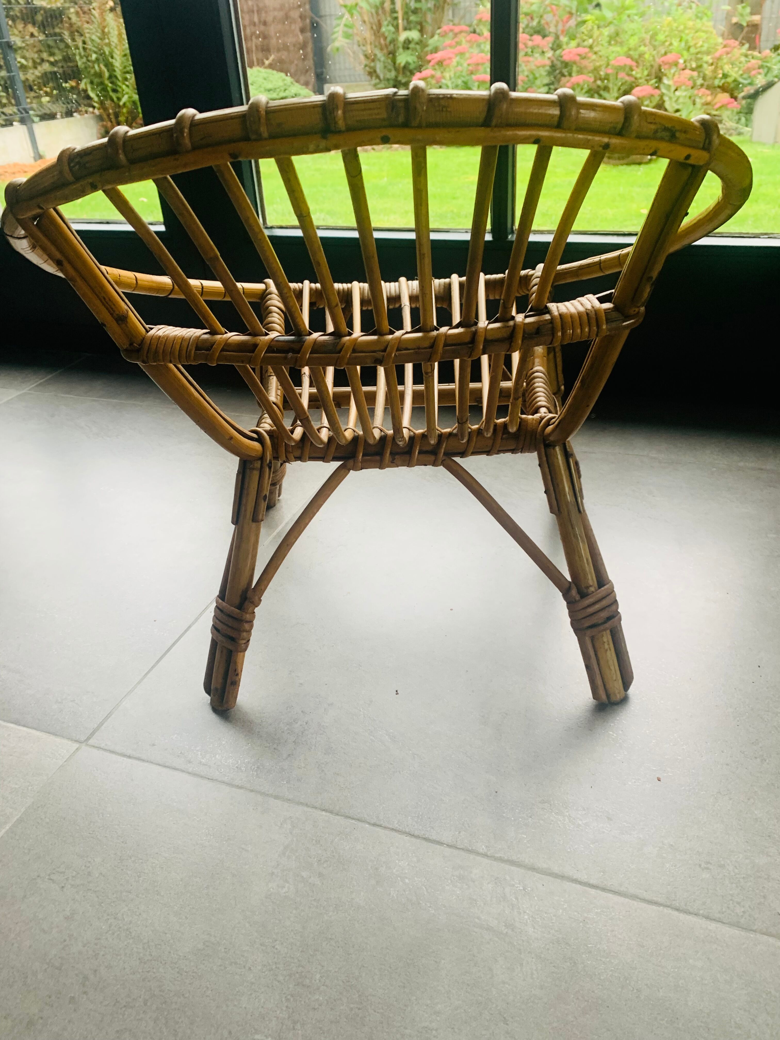 Rattan armchair