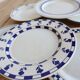 6 mismatched vintage dessert plates - Blue and white porcelain