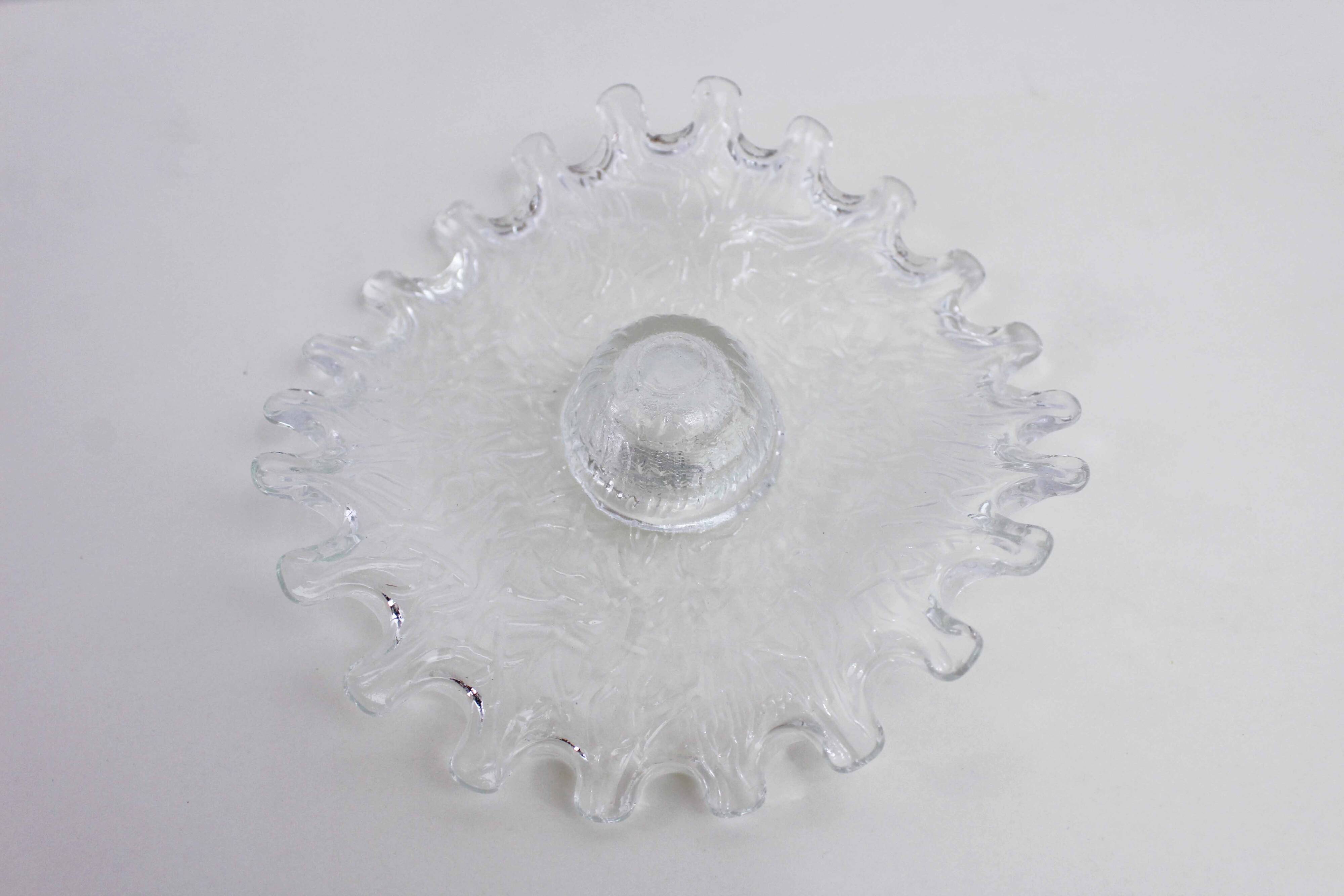 Vintage glass candle holder