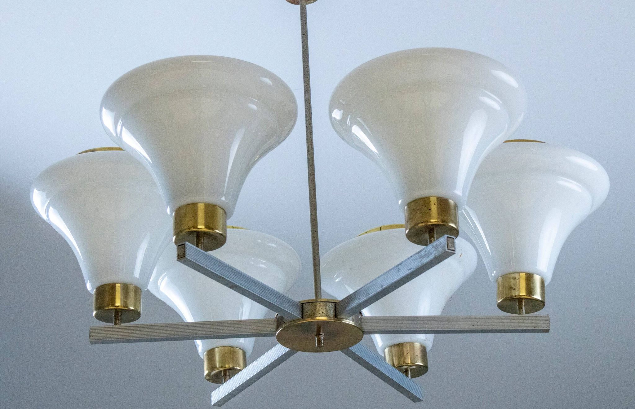 Mid-century chandelier, ceiling light by Josef Hurka, 1960s