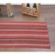 Vintage Turkish hand-knotted wool cotton red kilim runner rug 75x312