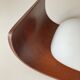 Applique Goffredo Reggiani en bois de teck et opaline, 1960