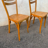 Two Baumann bistro chairs 56