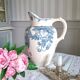 Old pitcher in ironstone faience Longwy