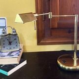 Lampe de table Relco Milan Italy avec bras articulé en laiton par Gianfranco Frattini, années 70