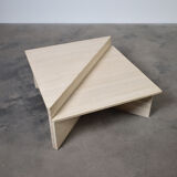 Travertine Coffee Table By Up&Up, Italy, 1970s