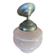 Art Deco globe pendant light, Clichy glass, pale pink, early 20th century.