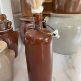 Stoneware bottle with porcelain stopper