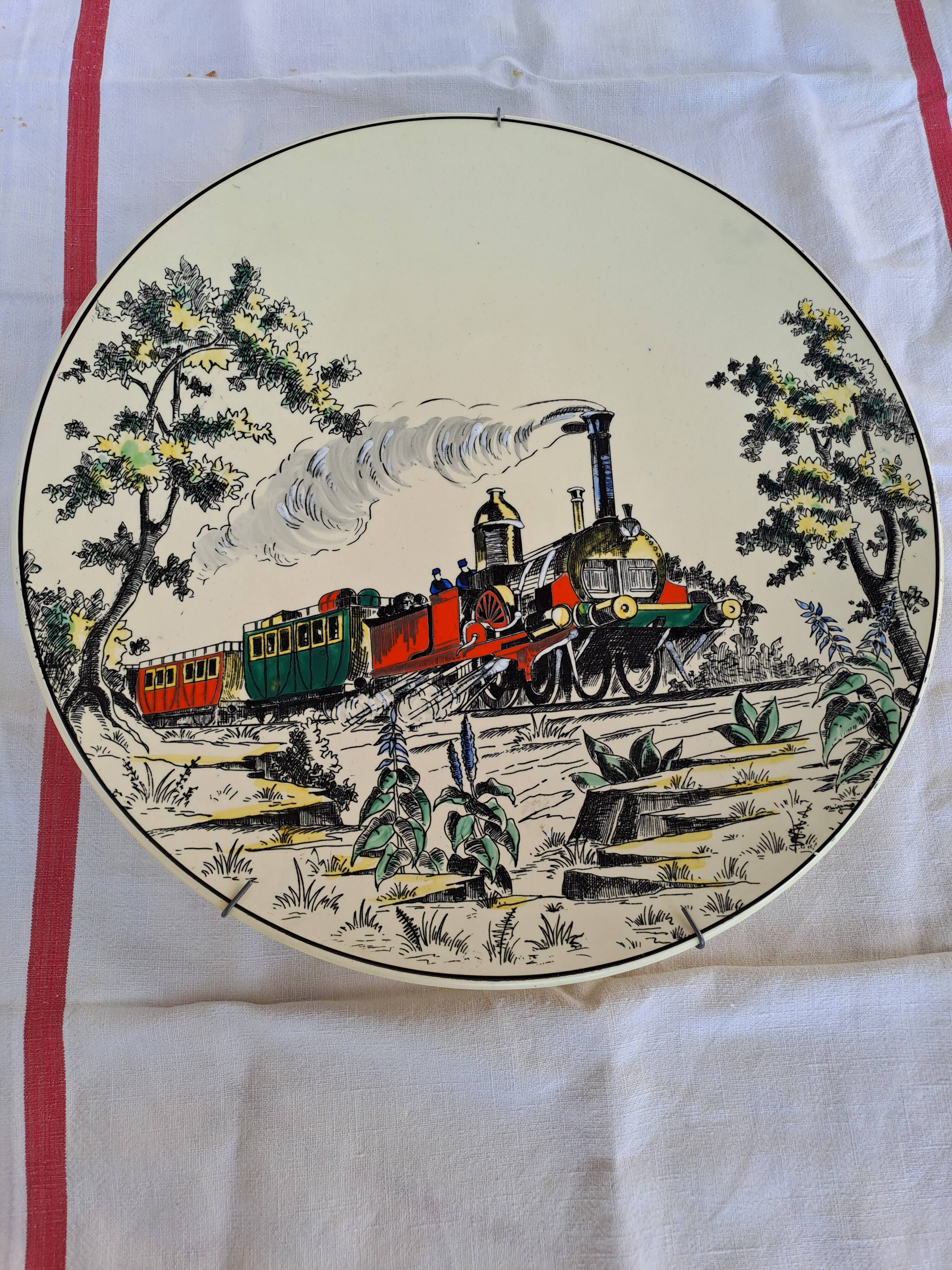Longwy Plate The Train No. 964