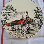 Assiette Longwy Le Train N° 964