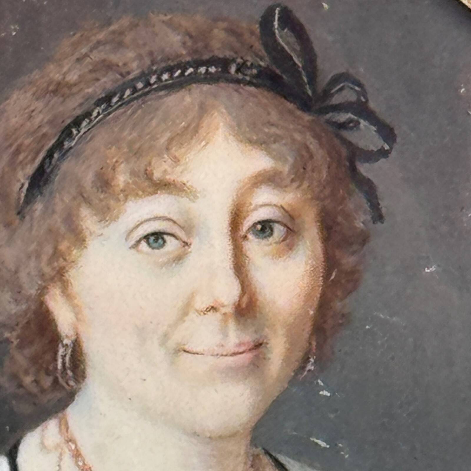 Miniature bust portrait of a woman, early 19th century