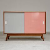 Buffet commode U-452 rose par Jiri Jiroutek pour Interier Praha 1960
