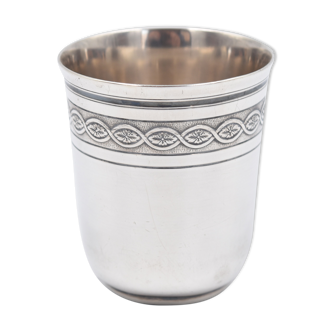 Timbale Christofle in silver metal model villeroy