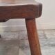 Brutalist wooden chair, France, 1950s