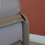 Orsay leather armchair by Gae Aulenty for Knoll