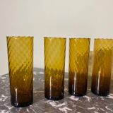 Vintage amber glasses