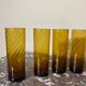 Vintage amber glasses