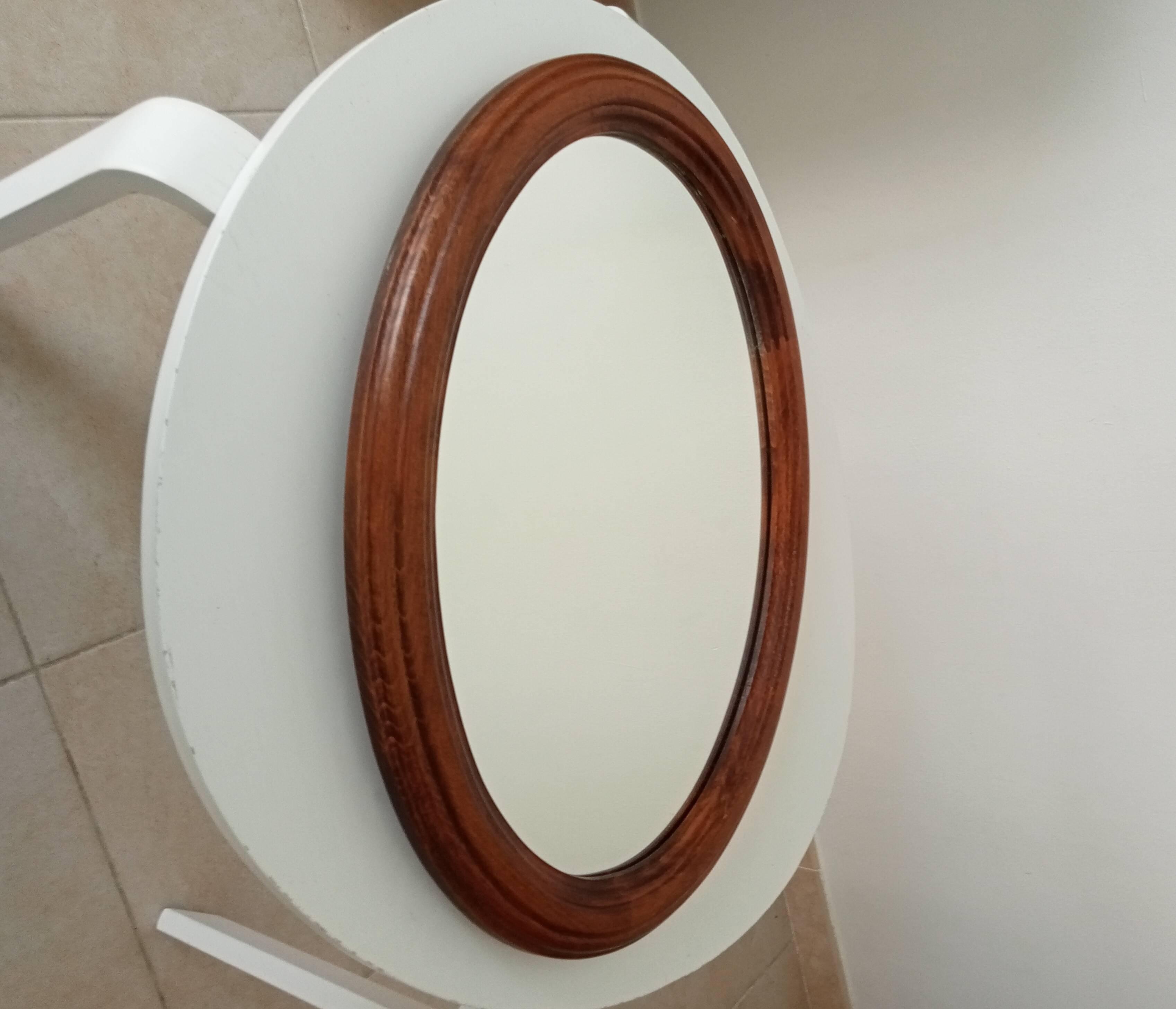 Vintage solid wood mirror