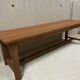 2.6m exotic wood farmhouse table