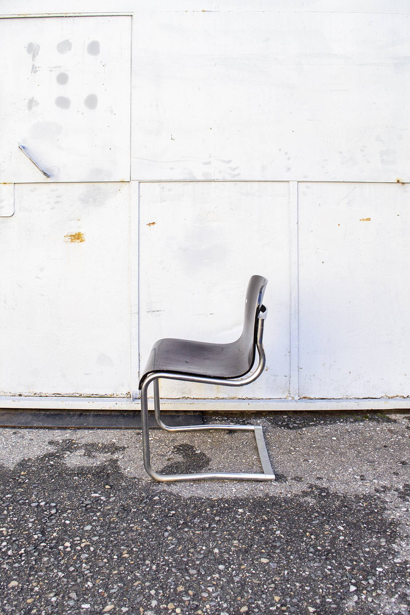 Italian Wooden e metal Chairs, 1960s, Set of 2