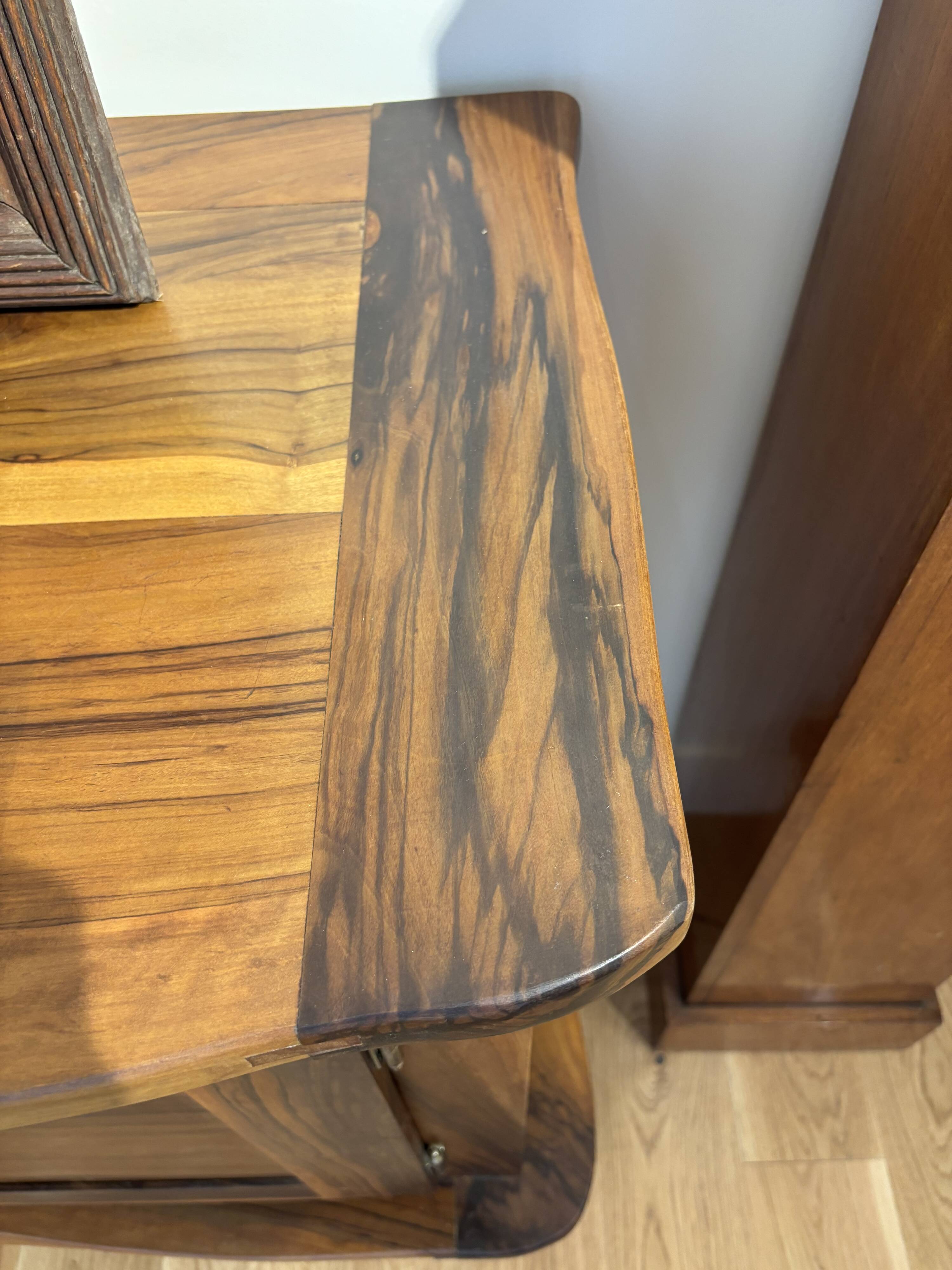 Brutalist enfilade in olive wood, 1952