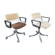Pair of office chairs Modus Osvaldo Borsani edited by Tecno