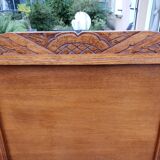 Vintage 50s oak headboard