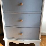 Painted English style chest of drawers